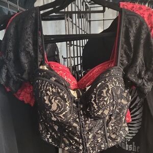 Black Lace Bustier